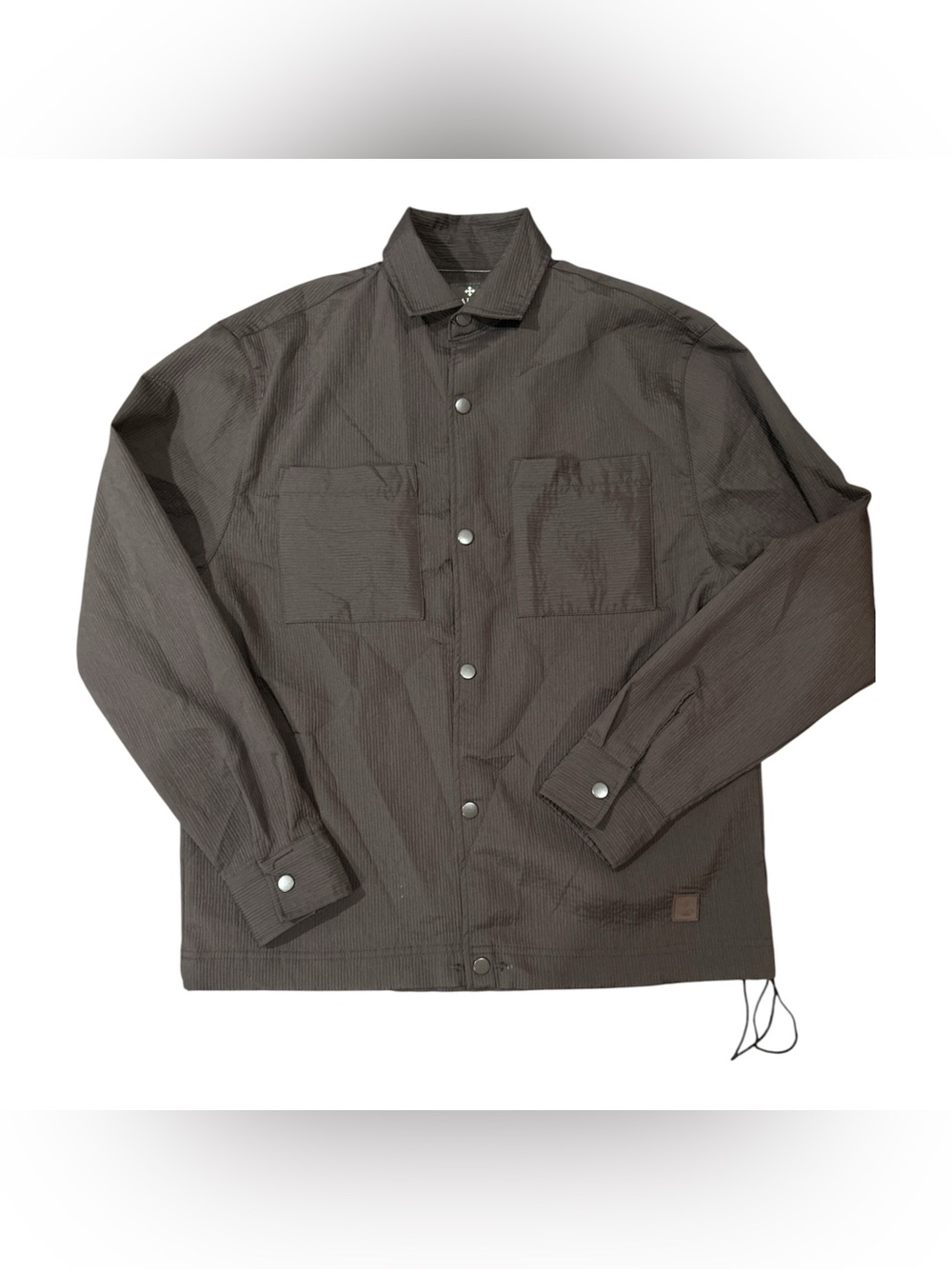 Saints Studio textured dark brown shirt jacket ‘shacket’ sz S